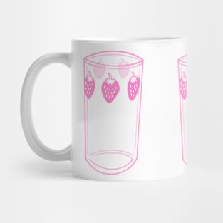 Nana anime strawberry glasses pink Mug